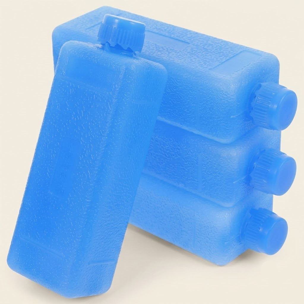 Reusable Ice Packs (Set of 4) — Fill & Freeze Cooling Blocks for Coolers