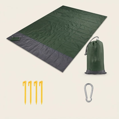Waterproof Picnic & Beach Blanket — 2-3 Person, Packs Down Small