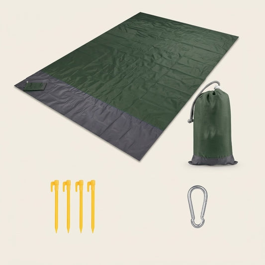 Waterproof Picnic & Beach Blanket — 2-3 Person, Packs Down Small